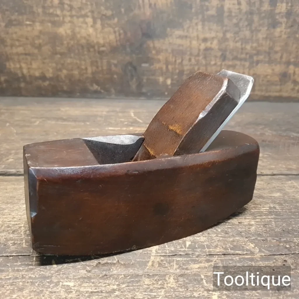 Vintage 6” Beechwood Compass Plane with 1 ¾” Iron - Refurbished
