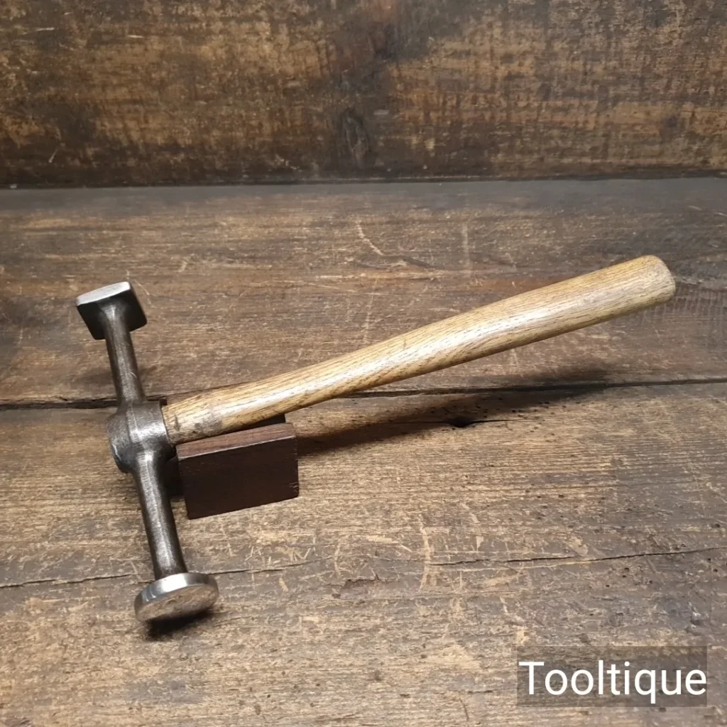 Vintage Panel Beaters Round & Square Faced Hammer - Refurbished Ready To Use