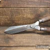 Vintage Gardeners Carbon Steel Shears Beech Handles - Refurbished