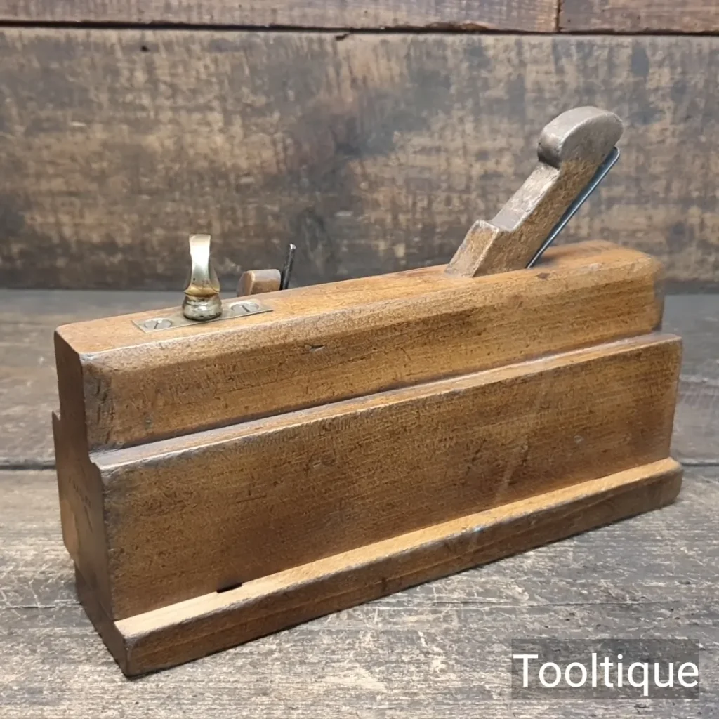 Antique Griffiths Norwich Beech & Brass Moving Fillister Plane - Fully Refurbished