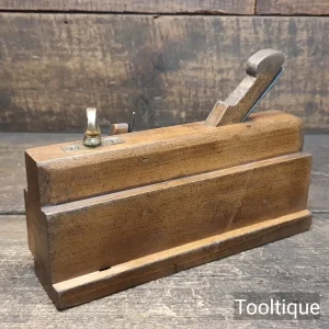 Antique Griffiths Norwich Beech & Brass Moving Fillister Plane - Fully Refurbished