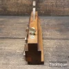 Antique Griffiths Norwich Beech & Brass Moving Fillister Plane - Fully Refurbished