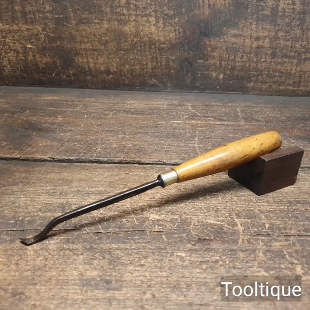 Vintage ¼” W. Marples & Sons Woodcarving Skew Spoon Bit Chisel - Sharpened