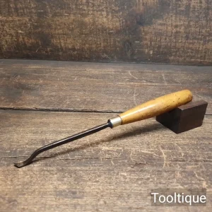 Vintage ¼” W. Marples & Sons Woodcarving Skew Spoon Bit Chisel - Sharpened