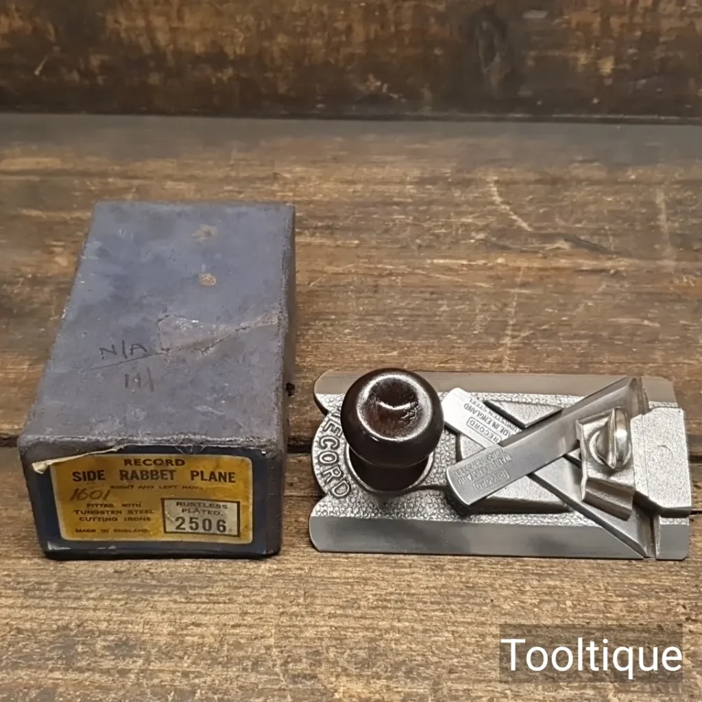 Vintage Boxed Record No: 2506 Side Rebate Plane - Good Condition